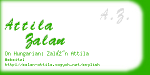 attila zalan business card